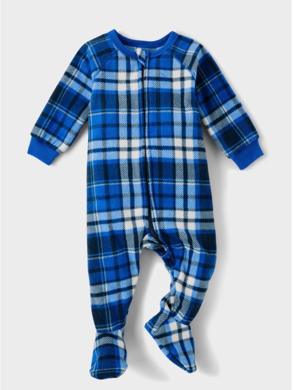 Baby Boys Plaid Microfleece Footed Pajamas, Size: 9-12 Months